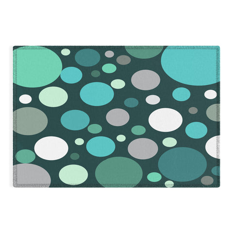 Sheila Wenzel-Ganny Polka DOT Green Blues Outdoor Rug