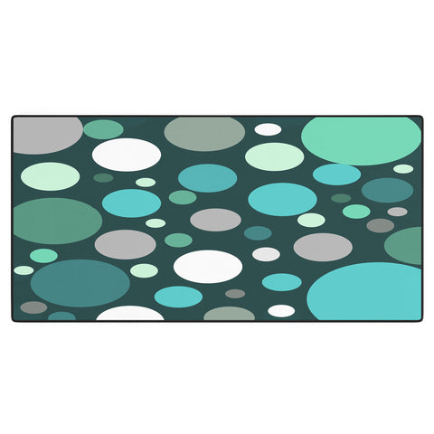 Sheila Wenzel-Ganny Polka DOT Green Blues Desk Mat