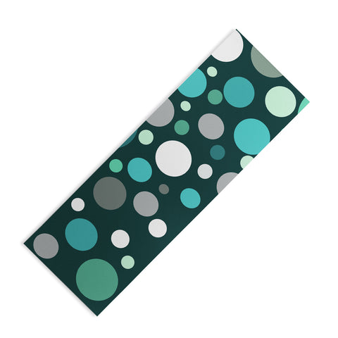 Sheila Wenzel-Ganny Polka DOT Green Blues Yoga Mat