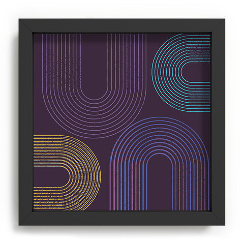 Sheila Wenzel-Ganny Purple Chalk Abstract Recessed Framing Square
