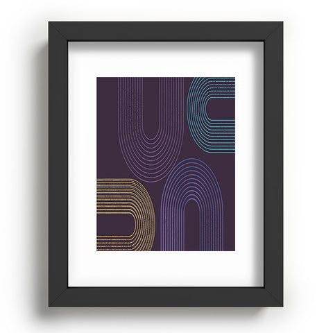 Sheila Wenzel-Ganny Purple Chalk Abstract Recessed Framing Rectangle