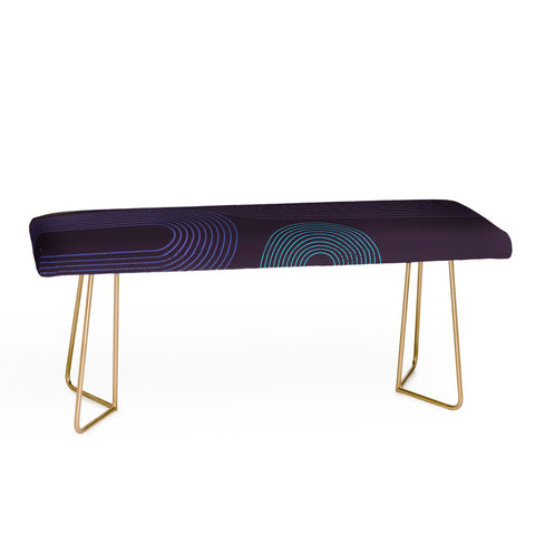 Sheila Wenzel-Ganny Purple Chalk Abstract Bench