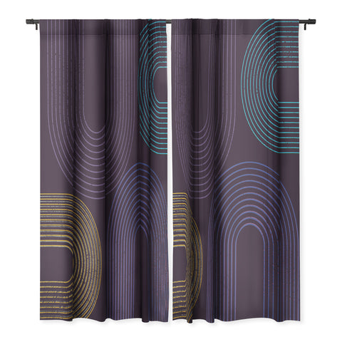 Sheila Wenzel-Ganny Purple Chalk Abstract Blackout Non Repeat