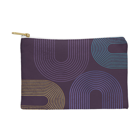 Sheila Wenzel-Ganny Purple Chalk Abstract Pouch