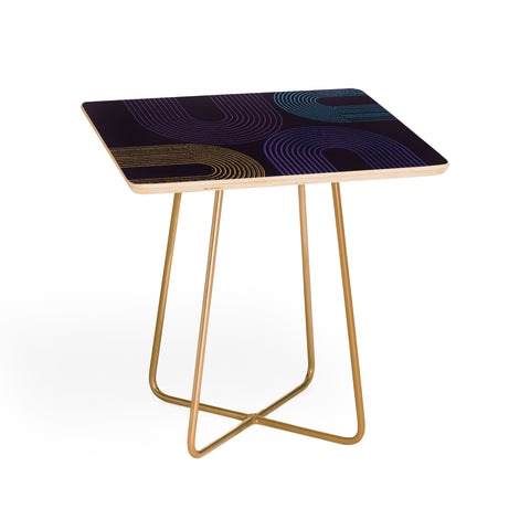 Sheila Wenzel-Ganny Purple Chalk Abstract Side Table
