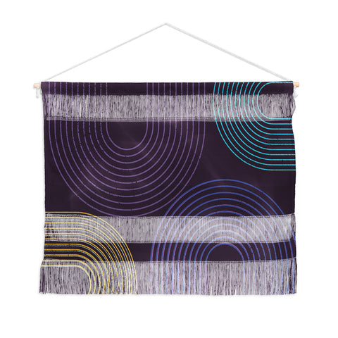 Sheila Wenzel-Ganny Purple Chalk Abstract Wall Hanging Landscape