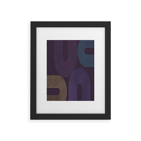 Sheila Wenzel-Ganny Purple Chalk Abstract Framed Art Print