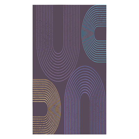 Sheila Wenzel-Ganny Purple Chalk Abstract Tablecloth