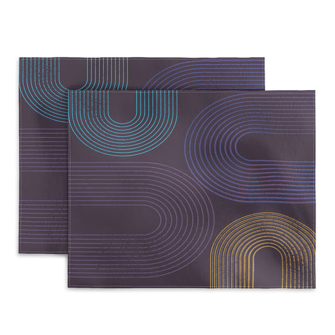 Sheila Wenzel-Ganny Purple Chalk Abstract Placemat