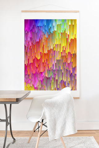 Sheila Wenzel-Ganny Rainbow Cascade Art Print And Hanger