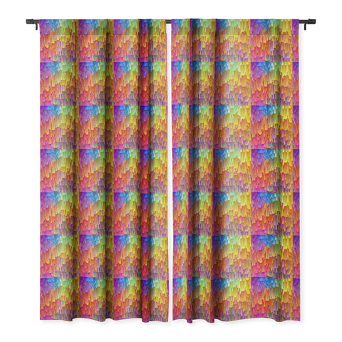 Sheila Wenzel-Ganny Rainbow Cascade Blackout Window Curtain