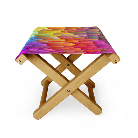 Sheila Wenzel-Ganny Rainbow Cascade Folding Stool