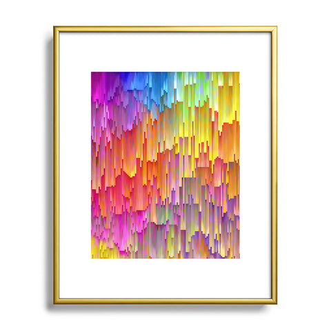 Sheila Wenzel-Ganny Rainbow Cascade Metal Framed Art Print
