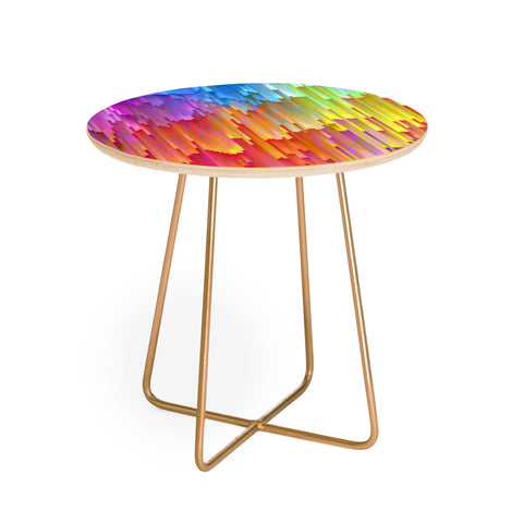 Sheila Wenzel-Ganny Rainbow Cascade Round Side Table