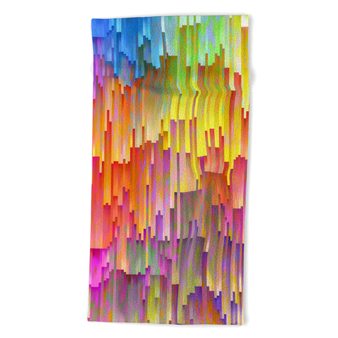 Sheila Wenzel-Ganny Rainbow Cascade Beach Towel