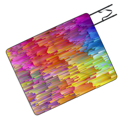 Sheila Wenzel-Ganny Rainbow Cascade Picnic Blanket