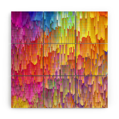 Sheila Wenzel-Ganny Rainbow Cascade Wood Wall Mural