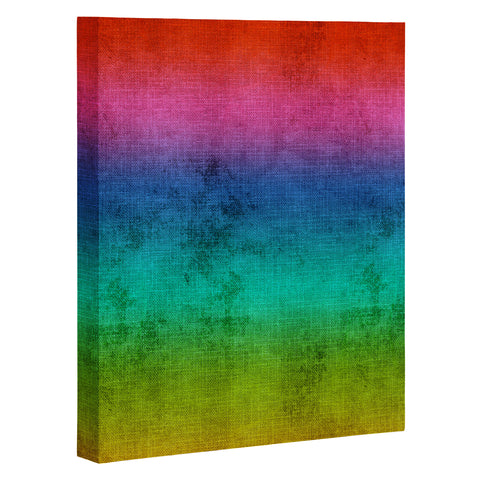 Sheila Wenzel-Ganny Rainbow Linen Abstract Art Canvas