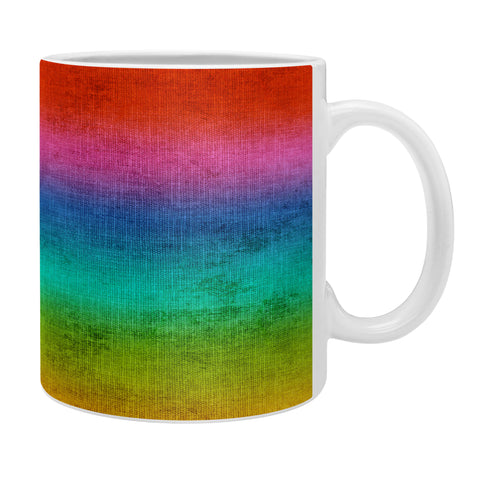 Sheila Wenzel-Ganny Rainbow Linen Abstract Coffee Mug