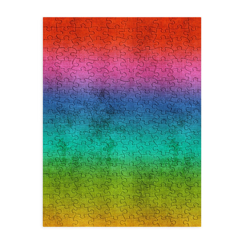 Sheila Wenzel-Ganny Rainbow Linen Abstract Puzzle
