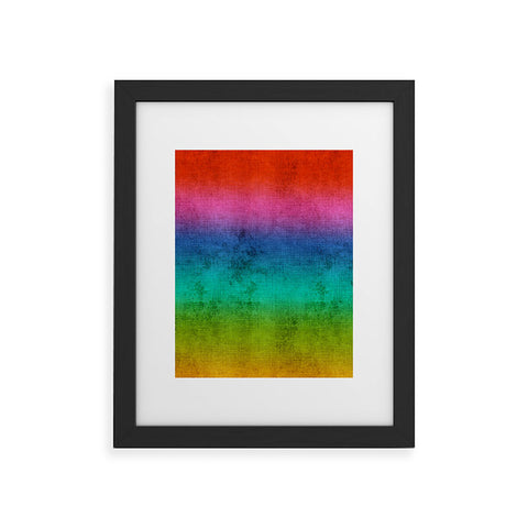 Sheila Wenzel-Ganny Rainbow Linen Abstract Framed Art Print