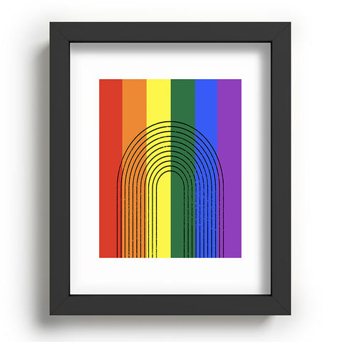 Sheila Wenzel-Ganny Rainbow Love Recessed Framing Rectangle