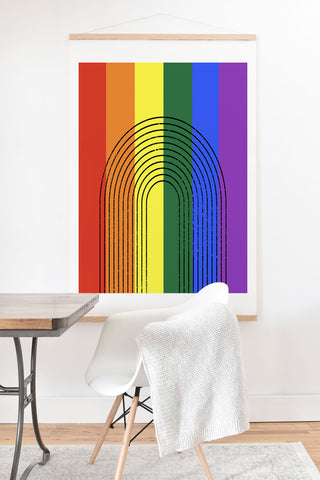 Sheila Wenzel-Ganny Rainbow Love Art Print And Hanger