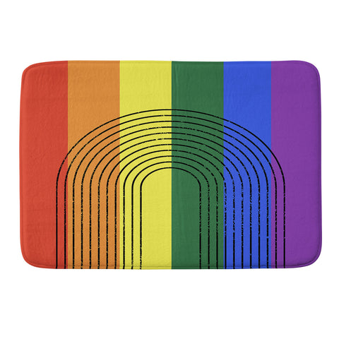 Sheila Wenzel-Ganny Rainbow Love Memory Foam Bath Mat