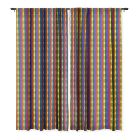 Sheila Wenzel-Ganny Rainbow Love Blackout Window Curtain
