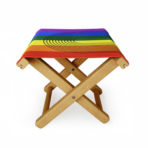 Sheila Wenzel-Ganny Rainbow Love Folding Stool