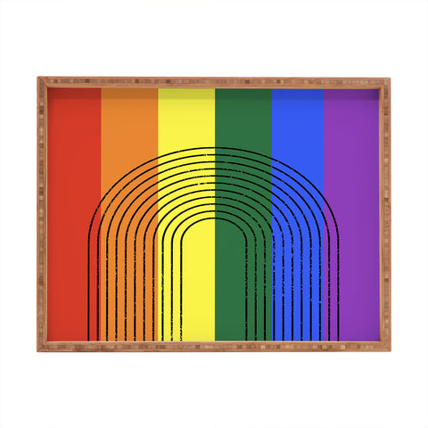 Sheila Wenzel-Ganny Rainbow Love Rectangular Tray