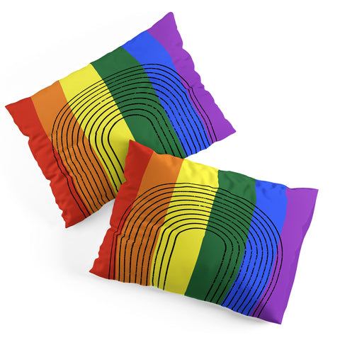 Sheila Wenzel-Ganny Rainbow Love Pillow Shams