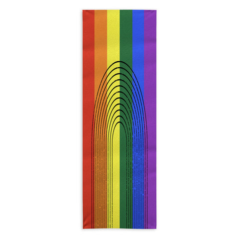Sheila Wenzel-Ganny Rainbow Love Yoga Towel