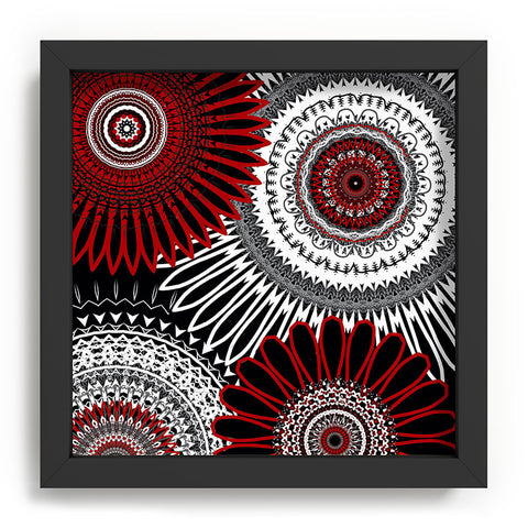 Sheila Wenzel-Ganny Red Mandala Love Recessed Framing Square