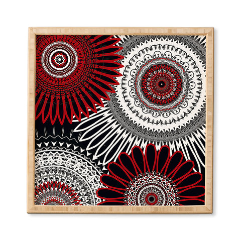 Sheila Wenzel-Ganny Red Mandala Love Framed Wall Art