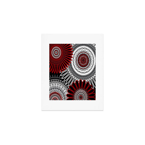 Sheila Wenzel-Ganny Red Mandala Love Art Print