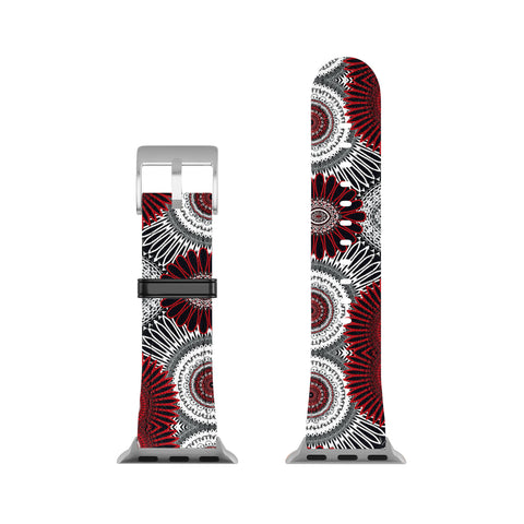 Sheila Wenzel-Ganny Red Mandala Love Apple Watch Band