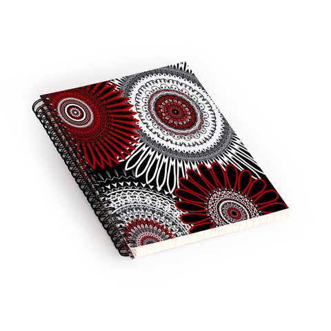 Sheila Wenzel-Ganny Red Mandala Love Spiral Notebook
