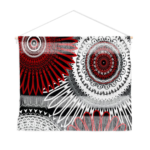 Sheila Wenzel-Ganny Red Mandala Love Wall Hanging Landscape