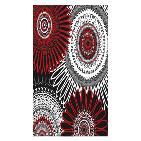 Sheila Wenzel-Ganny Red Mandala Love Tablecloth