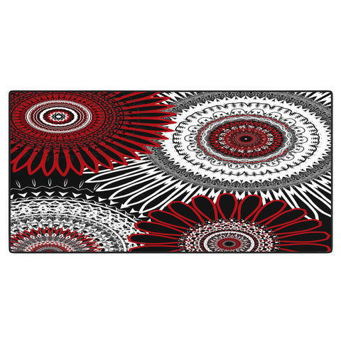 Sheila Wenzel-Ganny Red Mandala Love Desk Mat