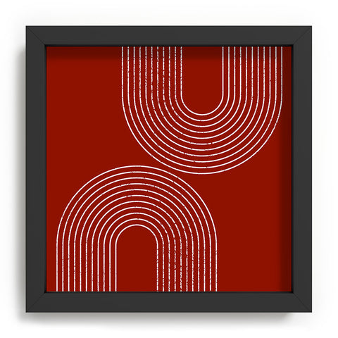 Sheila Wenzel-Ganny Red Minimalist Recessed Framing Square