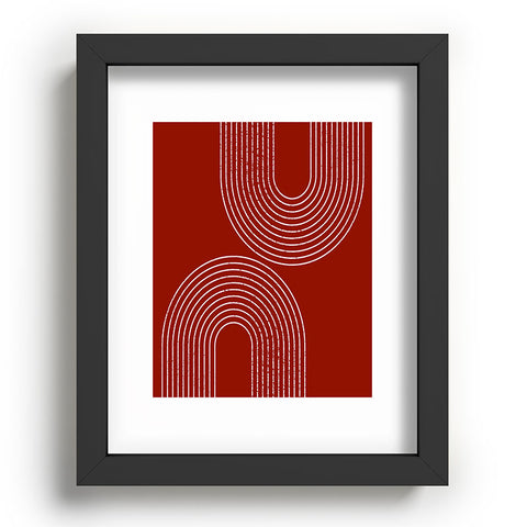 Sheila Wenzel-Ganny Red Minimalist Recessed Framing Rectangle