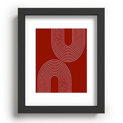 Sheila Wenzel-Ganny Red Minimalist Recessed Framing Rectangle