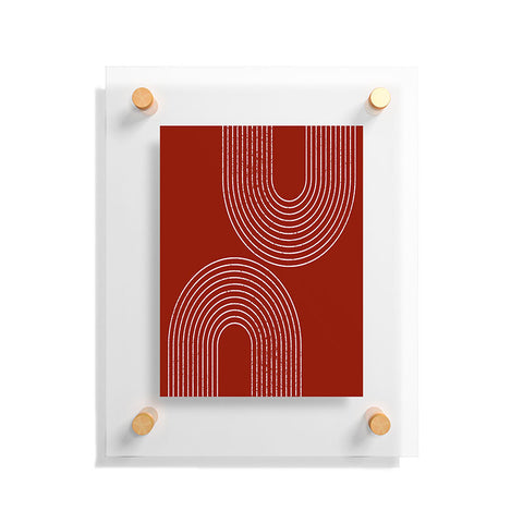 Sheila Wenzel-Ganny Red Minimalist Floating Acrylic Print