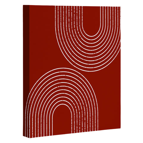 Sheila Wenzel-Ganny Red Minimalist Art Canvas