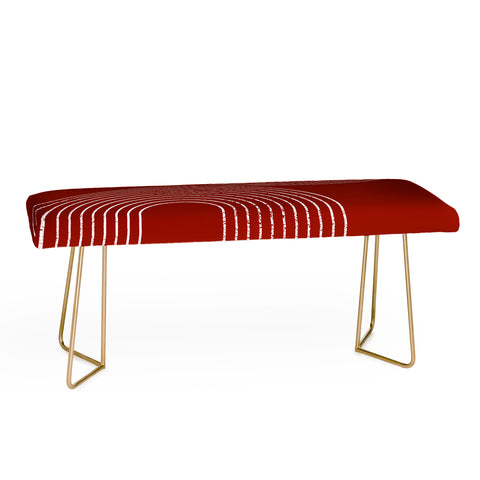 Sheila Wenzel-Ganny Red Minimalist Bench