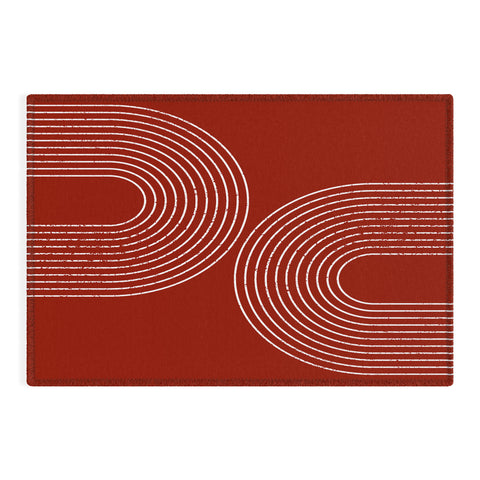 Sheila Wenzel-Ganny Red Minimalist Outdoor Rug