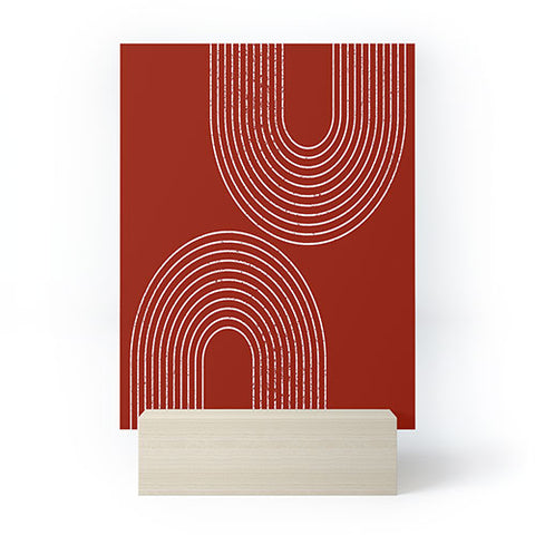 Sheila Wenzel-Ganny Red Minimalist Mini Art Print
