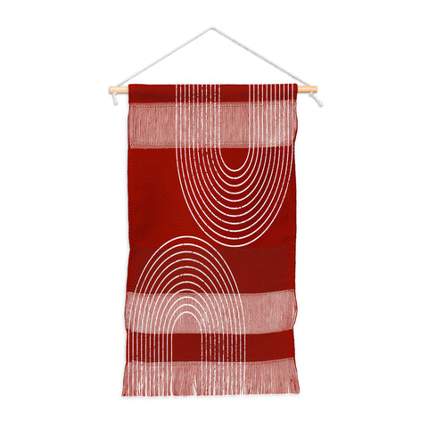 Sheila Wenzel-Ganny Red Minimalist Wall Hanging Portrait